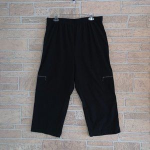 Peck & Peck Relaxed Cargo Pants Wide Leg Capri